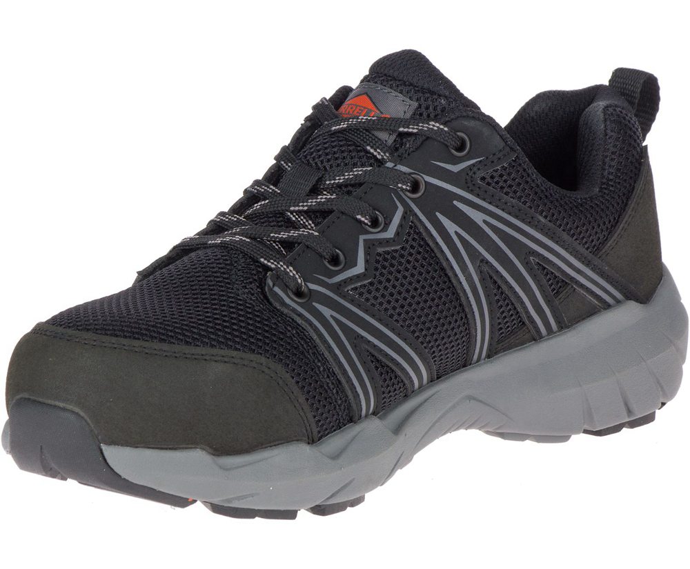 Buty Trekkingowe Merrell Damskie Czarne - Fullbench Superlite Alloy Toe Work - 248791-AVG